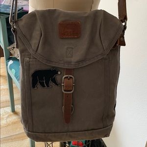 TSD Grey Canvas Crossbag